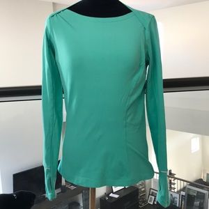 Lululemon L/S Kanto Catch Me Size 8 Menthol Green